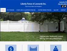 Tablet Screenshot of libertyfencenj.com
